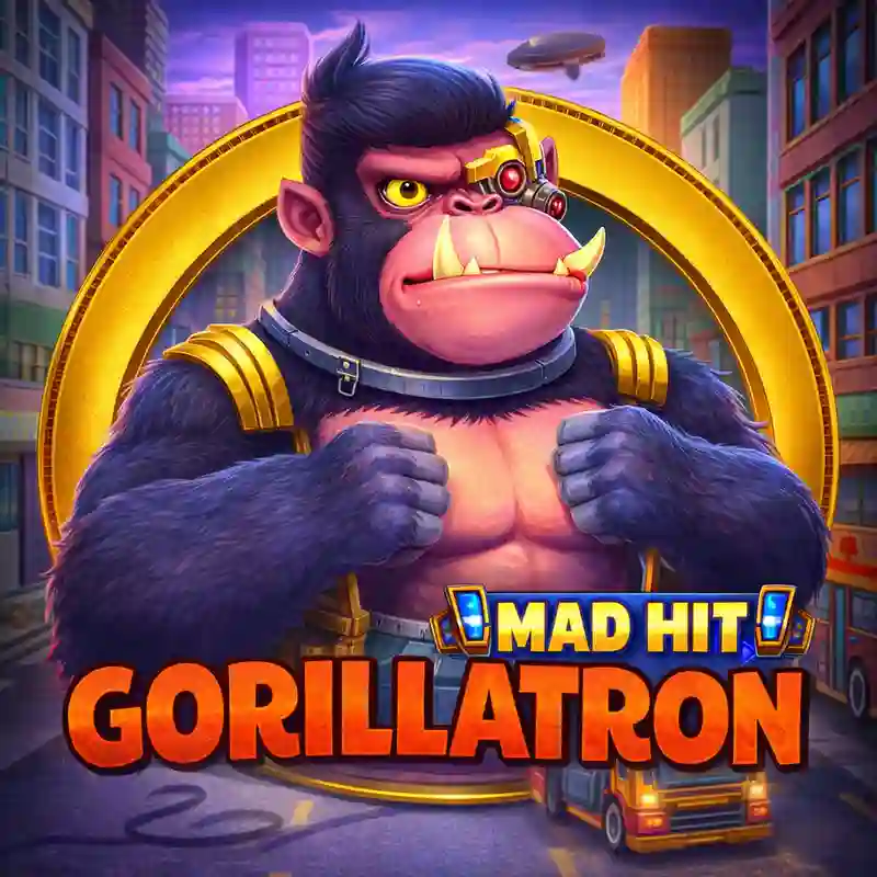Mad Hit Gorillatron Slots Game Logo